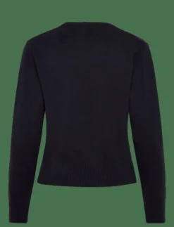 Cross-over cardigan with jewel button - Koftor