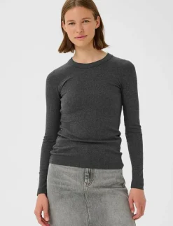 DagnaIW Melange T-Shirt LS - Långärmade toppar