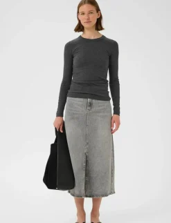 DagnaIW Melange T-Shirt LS - Långärmade toppar