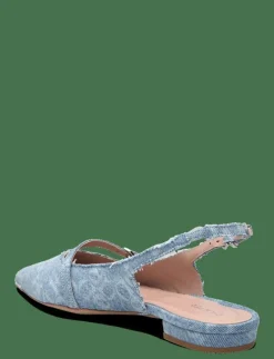 Dante6-Cinque denim flat slingbacks - Platta slingbacks