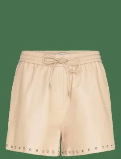 Dante6-Ginger studded leather shorts - Skinn shorts