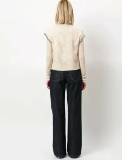 Dante6-Meloe sleeveless chain sweater - Stickade västar