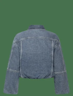 DENIM BUBBLE JACKET TINTED ORCHA - Overshirts