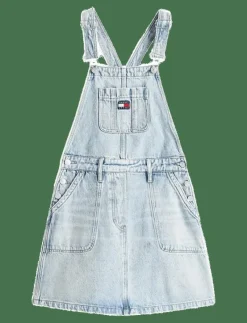 DENIM DUNGAREE DRESS DI2014 - Hängselbyxor