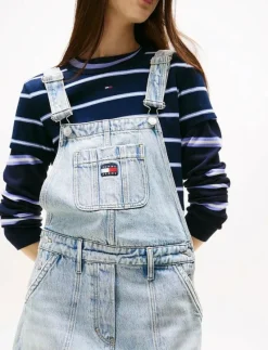 DENIM DUNGAREE DRESS DI2014 - Hängselbyxor