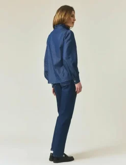 Denim Frill Blouse - Jeansskjortor