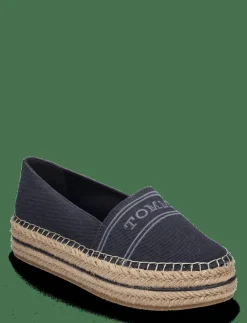 DENIM PLATFORM ESPADRILLE - Platta espadriller