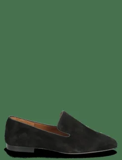 Dervio Black Camoscio - Loafers med klack