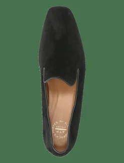 Dervio Black Camoscio - Loafers med klack