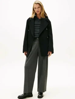 DF WOOL BLEND REG PEACOAT - Ullkappor