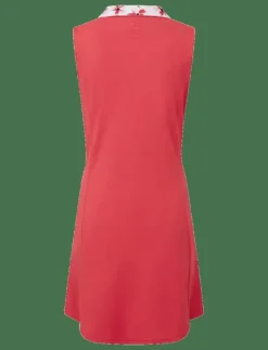 Dress with Floral Trim - Klänningar