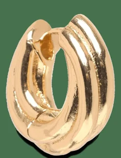 EDEA chunky huggie hoops gold-plated - Hoops