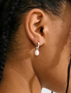 ELLIANA earrings silver-plated - Hoops