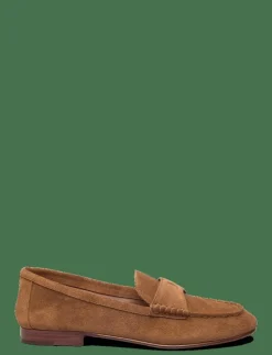 Embossed-Pony Suede Penny Loafer - Platta skor