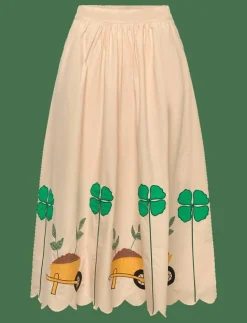 Embroidered Midi skirt with Scallop - Midi kjolar