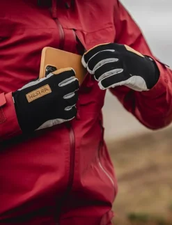 Ergo Grip Active Wool Terry - 5 finger Black/Offwhite - Fingervantar