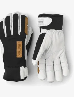 Ergo Grip Active Wool Terry - 5 finger Black/Offwhite - Fingervantar