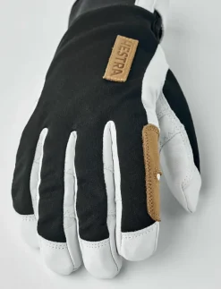 Ergo Grip Active Wool Terry - 5 finger Black/Offwhite - Fingervantar