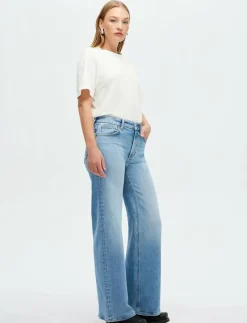 EVA WIDE MIRAGELIGHT VINTAGE INDIGO - Vida byxor