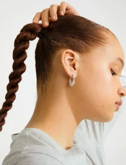 FENIX earrings silver-plated - Hoops