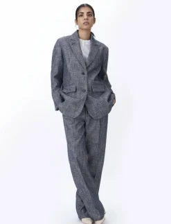 FEODORA BLAZER ROUGH TWILL - Enkelknäppta kavajer