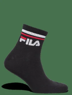 Fila 3pk Quarter Stripe Socks - Strumpor