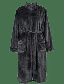 Fine fleece robe w zipper - Morgonrock