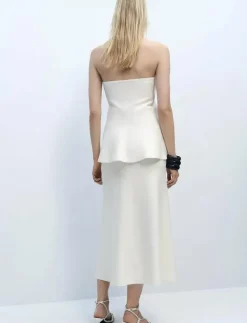 Fine-knit peplum skirt - Stickad kjol