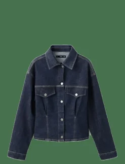 Fitted denim jacket with pockets - Jeansjackor