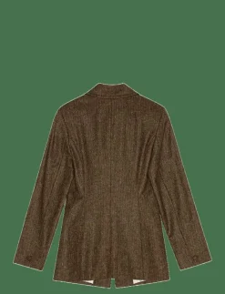 FITTED HERRINGBONE BLAZER - Jackor