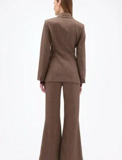 FITTED HERRINGBONE BLAZER - Jackor