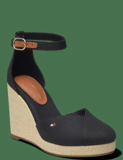 FLAG HIGH WEDGE ESPAD CLOSED TOE - Kilklackar