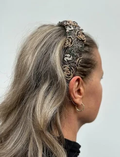 Florian Wide Beaded Hairbrace - Hårband & Diadem