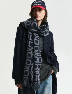 G PATTERN WOOL SCARF - Halsdukar