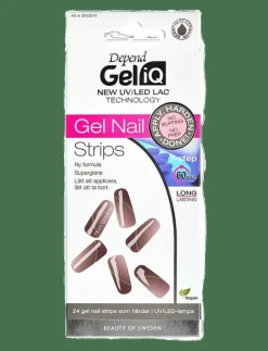Gel iQ Gel Nail Strips Plum Goldline - Lösnaglar