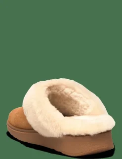 GEN-FF SHEARLING-COLLAR SUEDE SLIPPERS - Inneskor