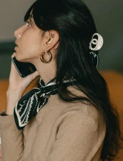 Hair clip Coco white - Hårklämmor