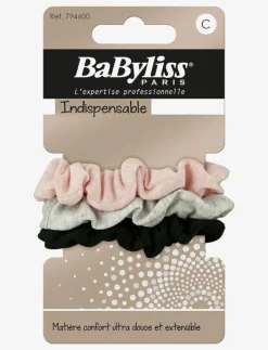 Hair elastics in soft fabric 3 pcs - Hårsnoddar