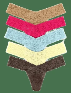Hanky Panky Multi Pack - Signature Lace Low Rise Thong - 5 Pack - String