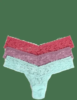 Hanky Panky Signature Lace, Low Rise Thong, 3 Pack Boxed - String