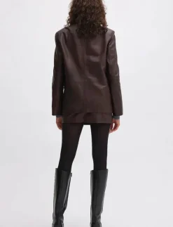 HEAVY LEATHER BLAZER - Skinnjackor