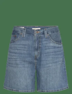HIGH BAGGY SHORT STOP FLAXING - Jeansshorts