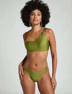 HOLBOX ONE SHOULDER CROPTOP - Bandeau-bikinis