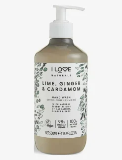 I LOVE Naturals Hand Wash Lime, Ginger & Cardamon 500ml - Flytande tvål