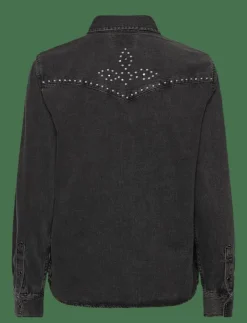 ICONIC WESTERN BEJEWLED WESTER - Jeansskjortor