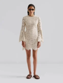 Imani Guipure Lace Mini Dress - Korta klänningar