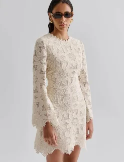Imani Guipure Lace Mini Dress - Korta klänningar