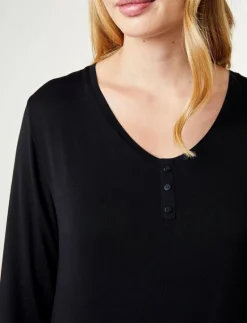 Jacqueline Longsleeved Dress - Nattlinnen