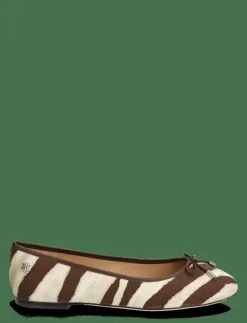 Jayna Zebra-Print Canvas Flat - Ballerinas