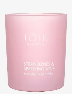 JOIK Home & SPA Scented Candle Strawberry & sparkling wine - Doftljus